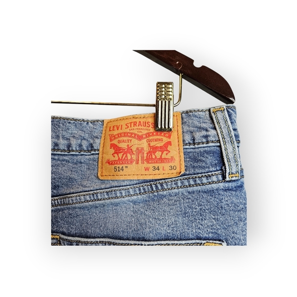 Levi’s 514 Straight Fit Jeans – Classic Mid-Rise Denim Trousers - Picture 7 of 7